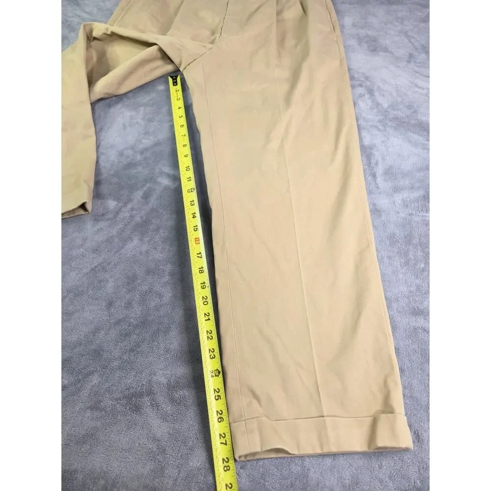 Brooks Brothers Advantage Chino Elliot Men's Sz 36x29 Pleated Khaki Pants Tan